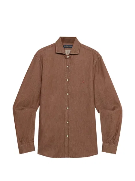 Cămașă de blugi Brooks Brothers maro