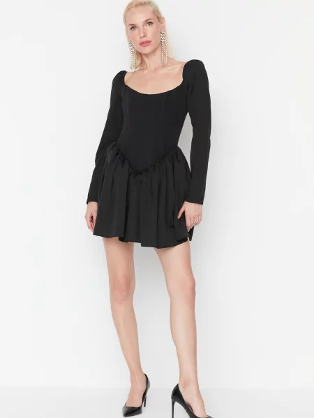 Rochie de seară Trendyol negru