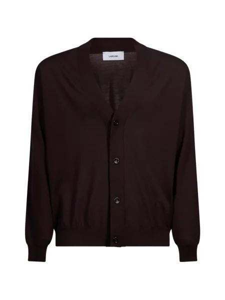 Cardigan Lardini cu decolteu în V maro