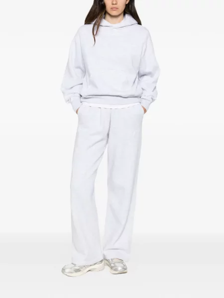 Hoodie Sporty & Rich με αυτόγραφο γκρι