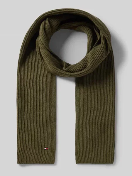 Tommy Hilfiger szalik gładki zielony