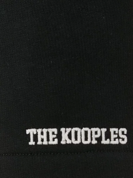 Однотонные шорты The Kooples с высокой посадкой черные