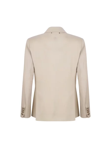 Marynarka Golden Goose wełniana dwurzędowa beżowa