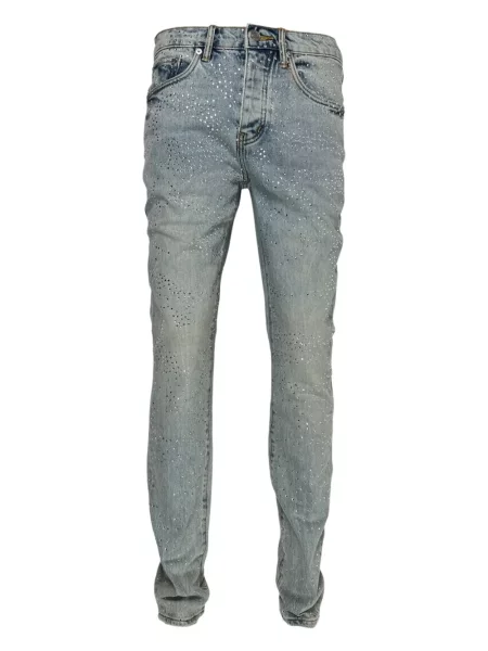 Kryształ górski jeansy Purple Brand niebieskie