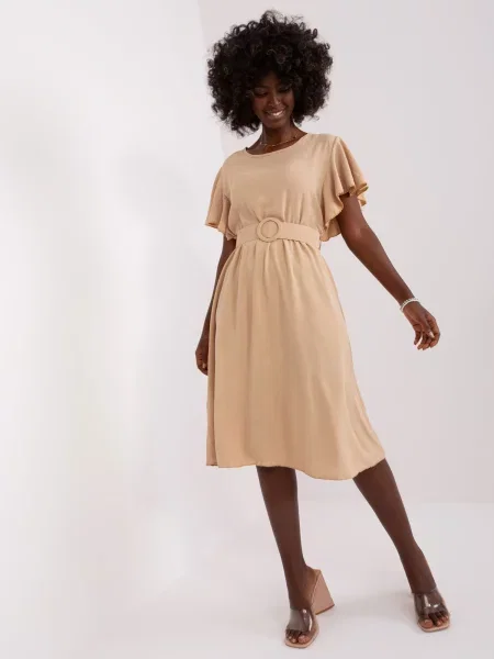 Rochie Fashionhunters de costum bej