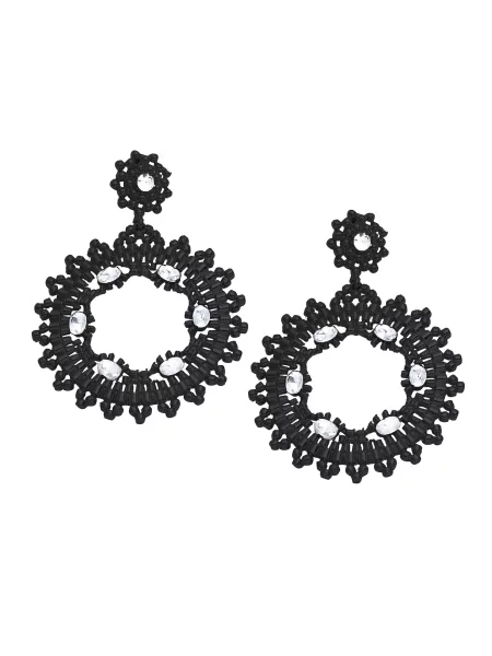 SOHI Uhani Cristen / transparentna črna