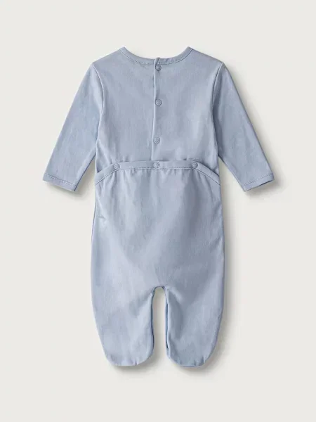 United Colors of Benetton kombinezon za bebe od pamuka s elastanom plava
