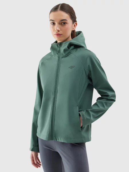Geacă 4f softshell verde