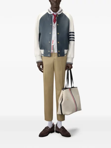 Keprová košile Thom Browne šedá