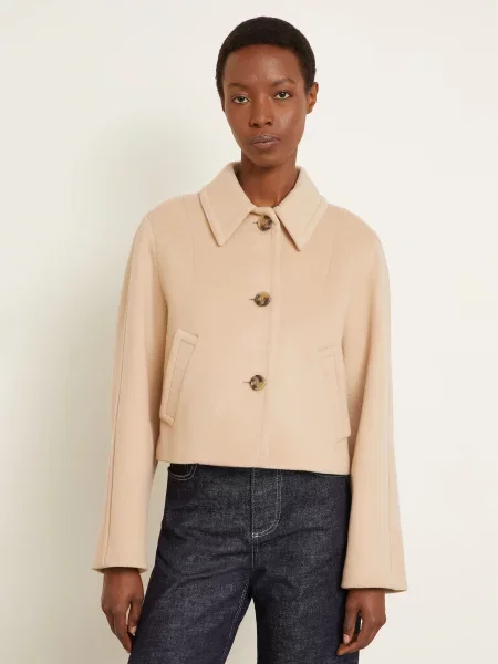 Marni Kurtka Z Klapami beige beżowa