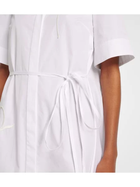 Rochie tip cămașă Erdem din poplin alb
