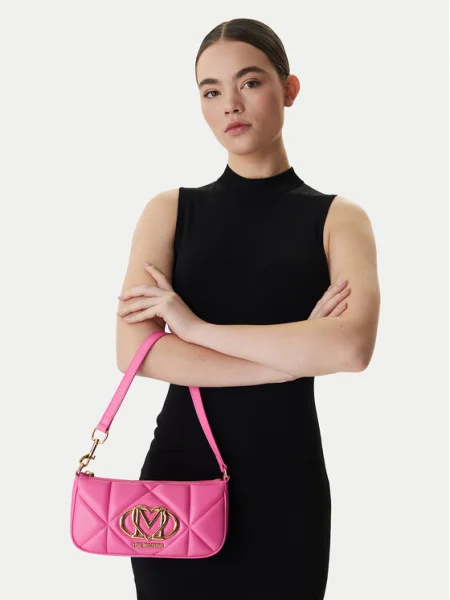 Geantă LOVE MOSCHINO roz