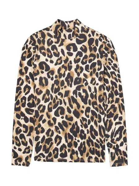 GARCIA Pulover karamel / kapučino / črna / off-bela bela