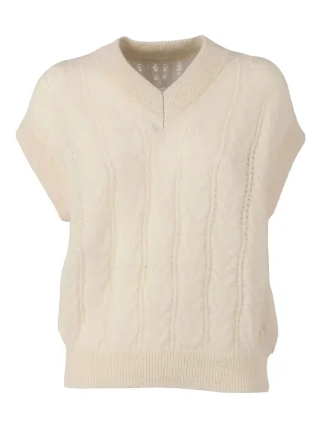 Dzianinowa kamizelka Filippo De Laurentiis z dekoltem w serek