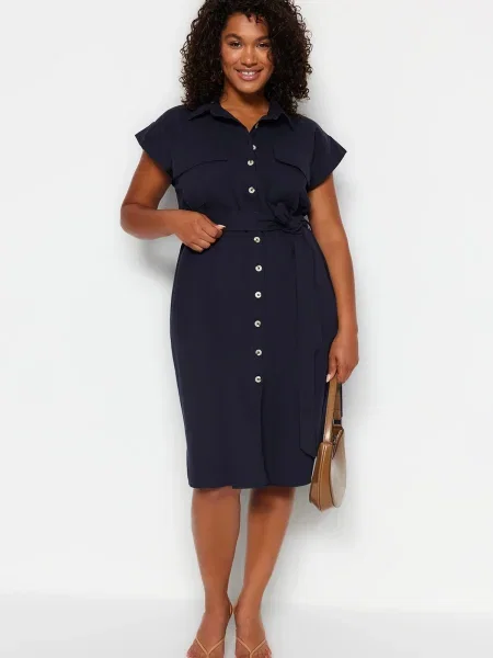 Rochie Trendyol țesută negru