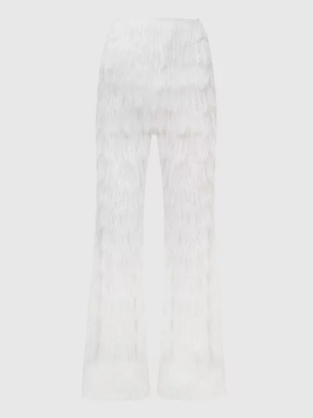 Штани з мереживом Balmain білі