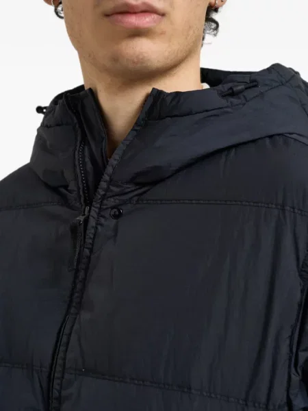 Geacă cu puf Stone Island cu strasuri albastru