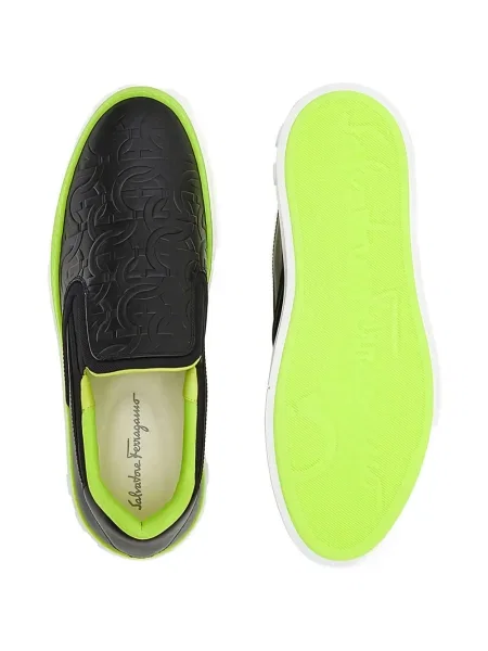Sneakerși Ferragamo slip-on negru