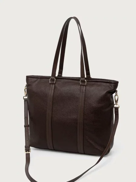Valentino Bags шопинг чанта дамска от имитация на кожа MAURY кафяво