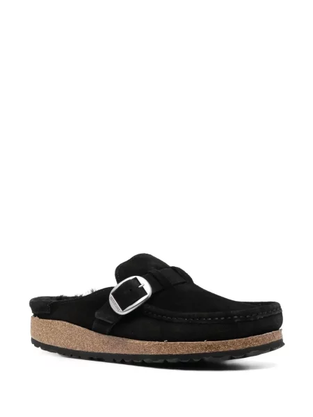 Sandale Birkenstock din piele de căprioară negru