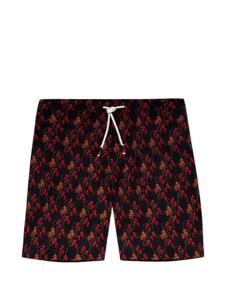Pantaloni scurți Orlebar Brown cu model floral cu imagine negru