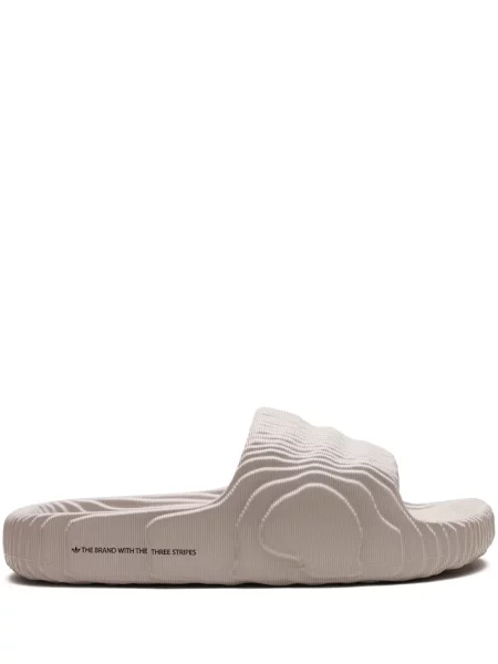 Klapki Adidas do biegania zamszowe brązowe