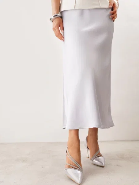 Pantofi stiletto Jaenlith Argintii