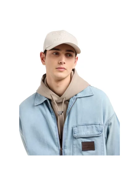 Czapka z daszkiem Emporio Armani szara