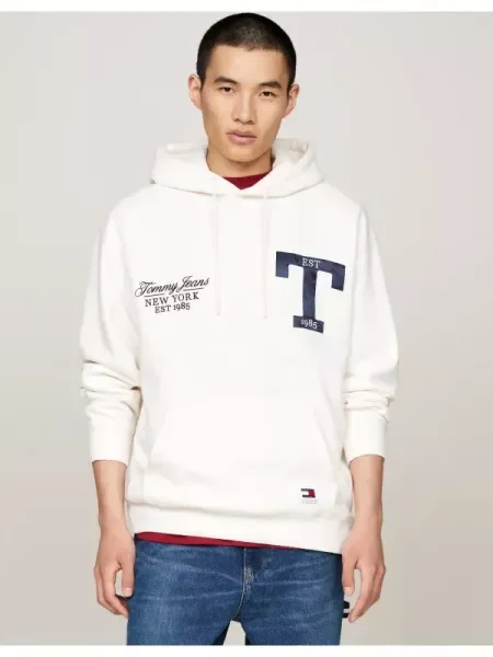 Tommy Jeans Hanorac alb