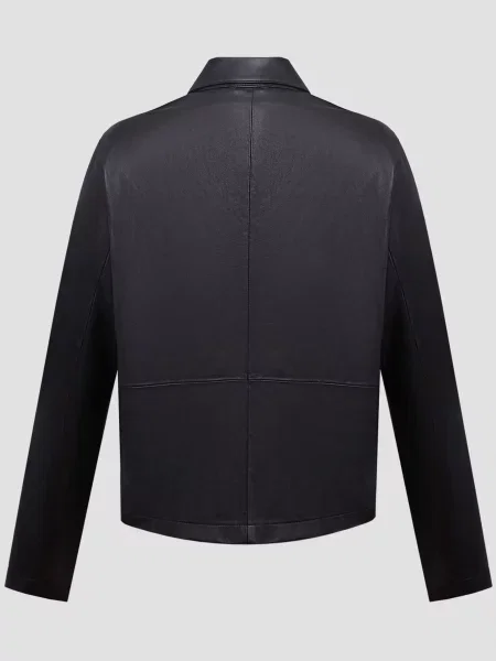 Кожаная куртка Karl Lagerfeld черная