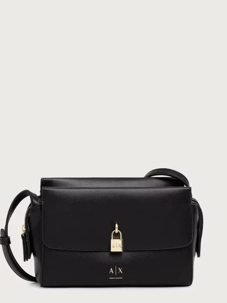 Armani Exchange Geantă poștaș negru