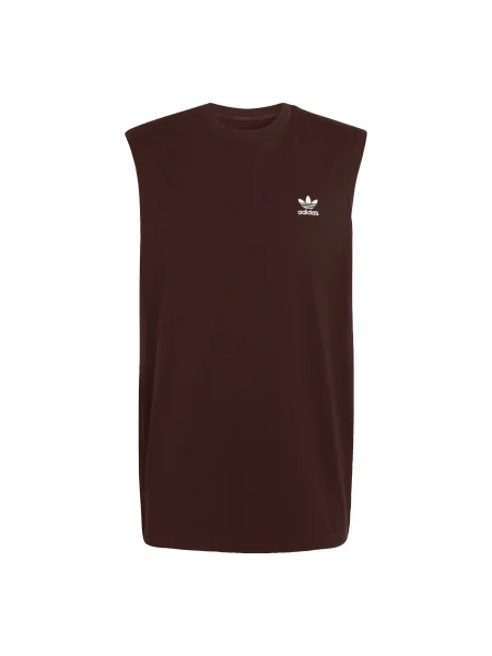 ADIDAS ORIGINALS Tričko Trefoil Essentials čokoládová biela