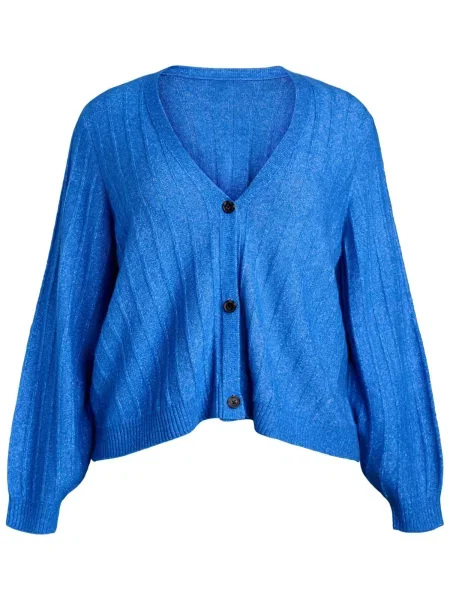 Zizzi Geacă tricotată Cavista' albastru