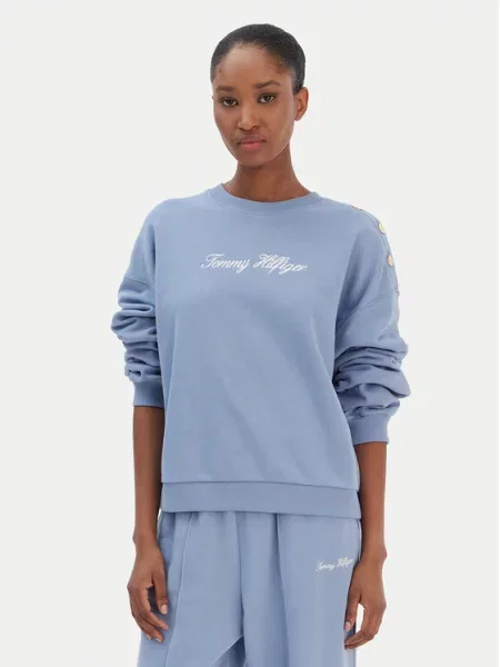 Tommy Hilfiger Bluza Script niebieski