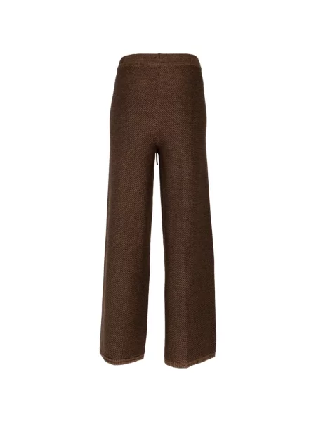 Pantaloni palazzo L'agence cu cordon maro