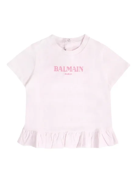 Koszulka dziecięca Balmain różowa