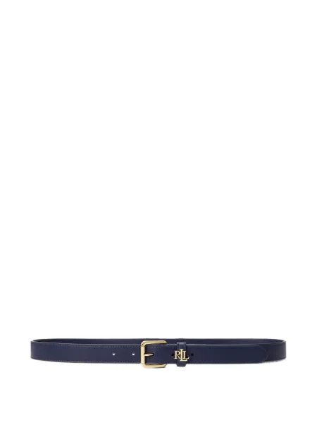 Curea Lauren Ralph Lauren din piele cu autograf albastru