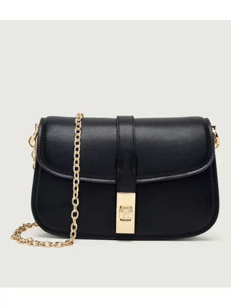Geantă Tommy Hilfiger Th Heritage Chain Crossover negru