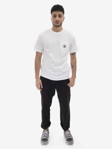 T-shirt Carhartt WIP Pocket Short Sleeve T-Shirt UNISEX White M λευκό