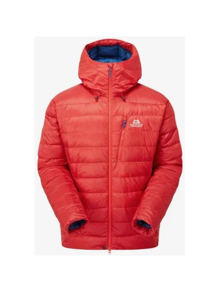 Kurtka z kapturem Mountain Equipment Baltoro czerwono granatowa S czerwona