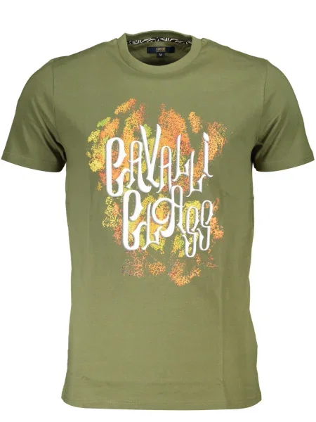 Tricou Cavalli Class scurt alb