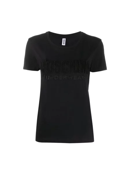 Koszulka Moschino z logo czarna