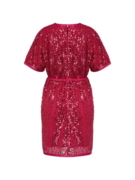 Scurt rochie mini Club21 Collection cu paiete roz