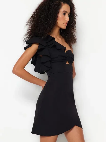 Rochie de seară Trendyol negru