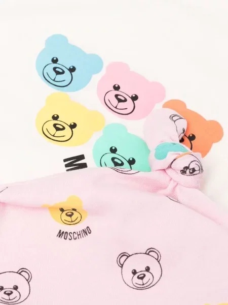 Czapka dziecięca Moschino różowa