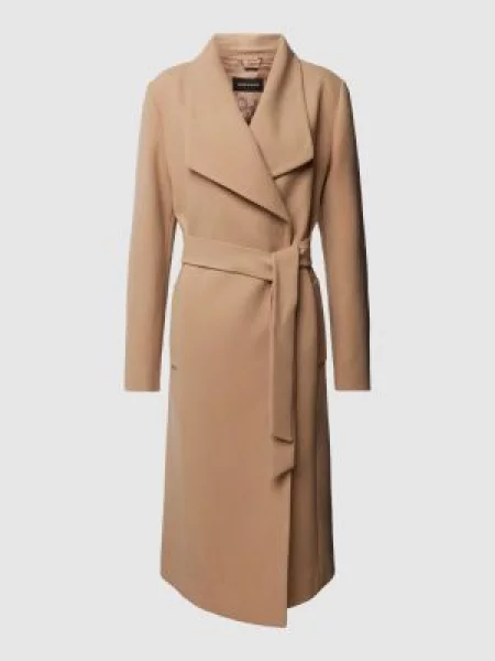 Płaszcz z wiązanym paskiem More & More