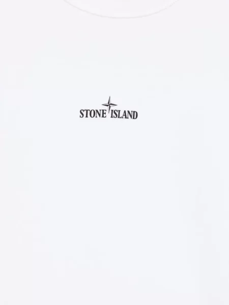 Bluza polarowa dziecięca Stone Island biała