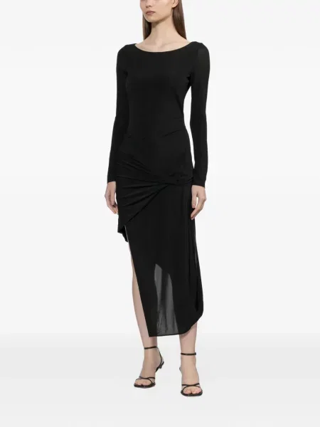 Decora rochie Helmut Lang drapată negru