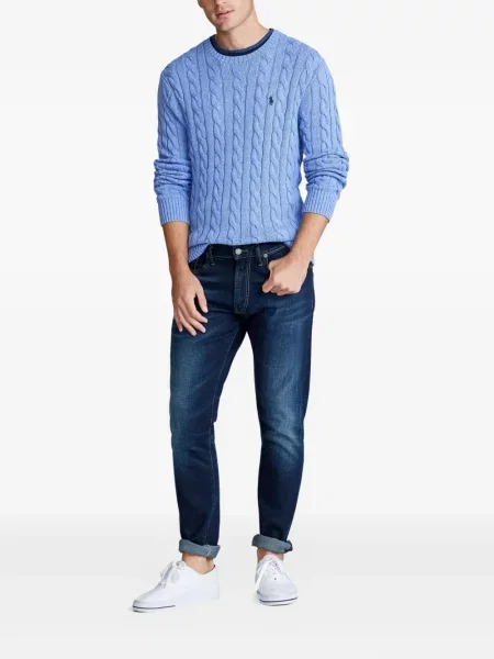 Ριγέ polo Polo Ralph Lauren με κουκούλα με αυτόγραφο λευκό