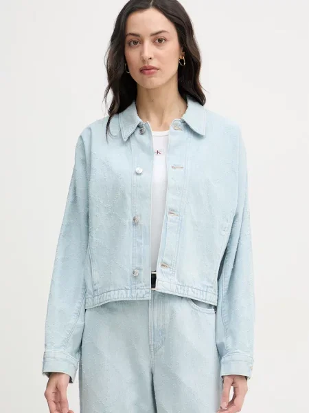 Calvin Klein Jeans bunda džínová modrá